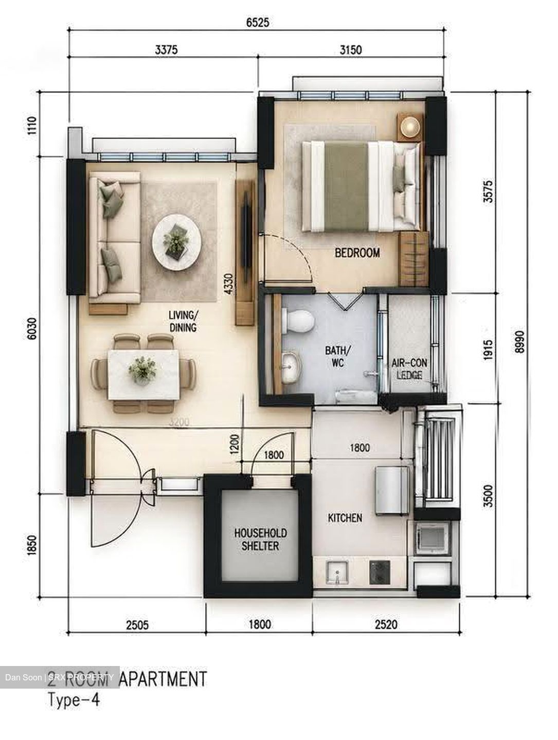 Blk 809B Choa Chu Kang Avenue 1 (Choa Chu Kang), HDB 2 Rooms #626998191